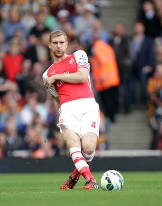Arsenal v Hull City . . London, UK . . 18.10.2014 Per Mertesacker (A)