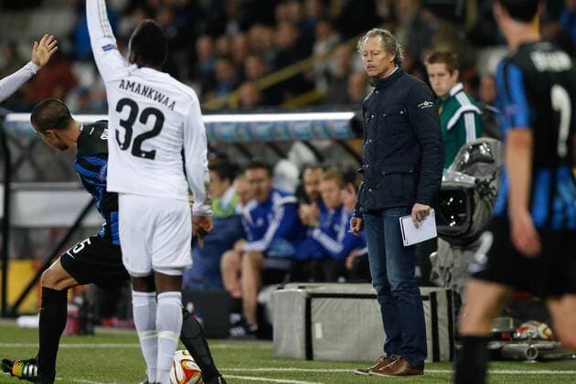 - BRUGGE, BELGIUM: Club s head coach Michel Preud homme (R) pictured during a game between Belgian soccer team Club Brugge and Danish team FC Kobenhavn, Thursday 23 October 2014, in Brugge stadium. It is the third day of the group stage of the UEFA Europa League competition, in group B. BRUNOxFAHY 04488465