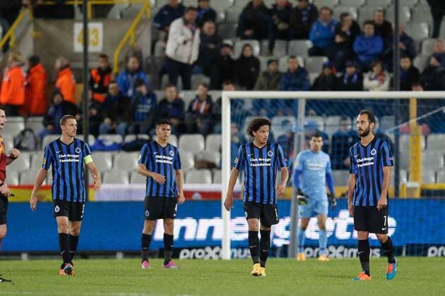 - BRUGGE, BELGIUM: Club s players pictured after a game between Belgian soccer team Club Brugge and Danish team FC Kobenhavn, Thursday 23 October 2014, in Brugge stadium. It is the third day of the group stage of the UEFA Europa League competition, in group B. BRUNOxFAHY 001 premiumd Aufmac20235789