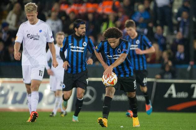 - BRUGGE, BELGIUM: Club s Felipe Gedoz De Conceicao (C) pictured during a game between Belgian soccer team Club Brugge and Danish team FC Kobenhavn, Thursday 23 October 2014, in Brugge stadium. It is the third day of the group stage of the UEFA Europa League competition, in group B. KURTxDESPLENTER 04488561