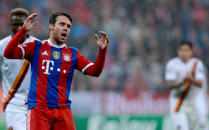 FUSSBALL CHAMPIONS LEAGUE SAISON 2014 2015 Vorrunde FC Bayern Muenchen - AS Rom 05.11.2014 Juan Bernat (FC Bayern Muenchen)