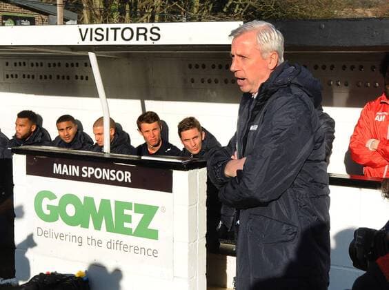 Football - 2014 2015 FA Cup - Third Round: Dover Athletic vs. Crystal Palace Palace manager Alan Pardew at the Crabble Athletic Ground. COLORSPORT ANDREW COWIE