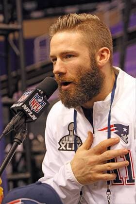 WR Julian Edelman (Patriots) - Super Bowl XLIX Media Day, US Airways Center, Phoenix