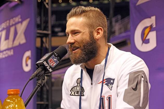 WR Julian Edelman (Patriots) - Super Bowl XLIX Media Day, US Airways Center, Phoenix