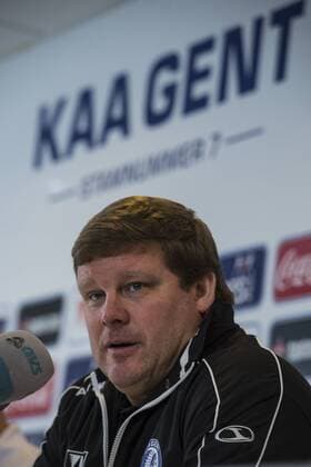 - GENT, BELGIUM: Gent s head coach Hein Vanhaezebrouck pictured during a press conference PK Pressekonferenz of AA Gent , Monday 02 February 2015 in Gent. JASPERxJACOBS x04560352x