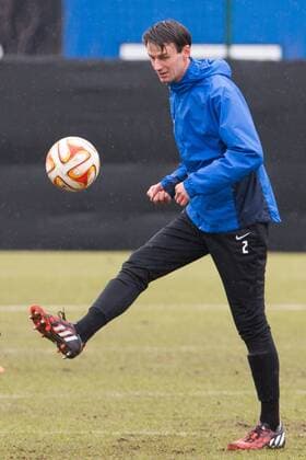 - BRUGGE, BELGIUM: Club s Davy De Fauw pictured during a training session of Belgian first division soccer team Club Brugge KV in Brugge, Wednesday 25 February 2015. Tomorrow Club is playing Aalborg BK in the return leg of the round of 32 of the Europa League tournament. Club Brugge won first leg 1-3 in Aalborg last week. KURTxDESPLENTER x04575192x