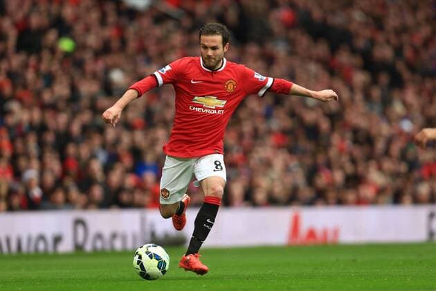 Juan Mata of Manchester United ManU - Manchester United vs. Manchester City - Barclay s Premier League - Old Trafford - Manchester - 12 04 2015 Pic Philip Oldham Sportimage EDITORIAL USE ONLY. No use with unauthorised audio, video, data, fixture lists, club league logos or live services. Online in-match use limited to 120 images, no video emulation. No use in betting, games or single club league player publications.