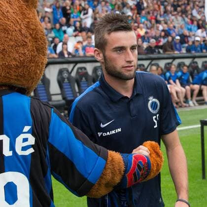 - BRUGGE, BELGIUM: Club s Tuur Dierckx pictured during the fan day of Belgian first league soccer team Club Brugge KV, Sunday 05 July 2015 in Brugge. KURTxDESPLENTER x04658259x