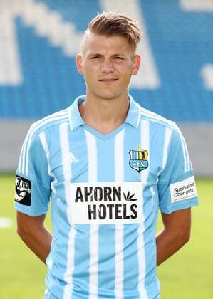 Chemnitz, 08.07.2015, Stadion an der Gellertstrasse, Fußball, 3.Liga , Chemnitzer FC, Mannschaftspräsentation für die Saison 2015 2016. , Mannschaftsfoto, Teamfoto. , Im Bild: Marcel Kaffenberger. ,