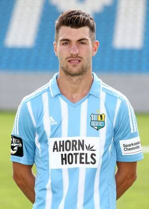 Chemnitz, 08.07.2015, Stadion an der Gellertstrasse, Fußball, 3.Liga , Chemnitzer FC, Mannschaftspräsentation für die Saison 2015 2016. , Mannschaftsfoto, Teamfoto. , Im Bild: Timo Cecen. ,