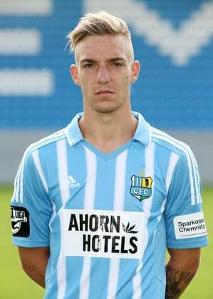 Chemnitz, 08.07.2015, Stadion an der Gellertstrasse, Fußball, 3.Liga , Chemnitzer FC, Mannschaftspräsentation für die Saison 2015 2016. , Mannschaftsfoto, Teamfoto. , Im Bild: Marco Kehl-Gomez Kehl Gomez. ,