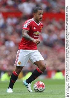Memphis Depay of Manchester United ManU - Manchester United vs. Tottenham Hotspurs - Barclay s Premier League - Old Trafford - Manchester - 08 08 2015 Pic Philip Oldham Sportimage EDITORIAL USE ONLY. No use with unauthorised audio, video, data, fixture lists, club league logos or live services. Online in-match use limited to 120 images, no video emulation. No use in betting, games or single club league player publications.