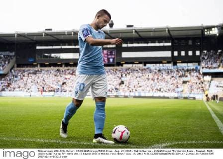 Aug. 15, 2015 - Malmö Sverige - 150815 Malmö FFs Vladimir Rodic - Fussball, SWE, Allsvenskan: Malmö FF - Gefle den 15 august 2015 in Malmö..Foto: News - Aug. 15, 2015 - ZUMAb138