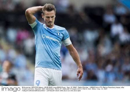 Aug. 15, 2015 - Malmö Sverige - 150815 Malmö FFs Markus Rosenberg deppar efter missad malchans - Fussball, SWE, Allsvenskan: Malmö FF - Gefle den 15 august 2015 in Malmö..Foto: News - Aug. 15, 2015 - ZUMAb138
