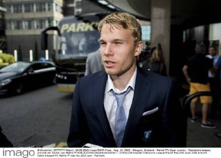 Aug. 18, 2015 - Glasgow, Scotland - Malmö FFs Oscar Lewicki - Champions League, Ankunft der Spieler von Malmö FF - ZUMAb138