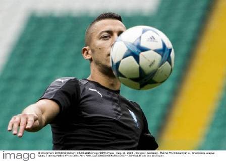 Aug. 18, 2015 - Glasgow, Scotland - Malmö FFs Nikola Djurjic - Champions League Quali, Training Malmö FF im Celtic Park - ZUMAb138