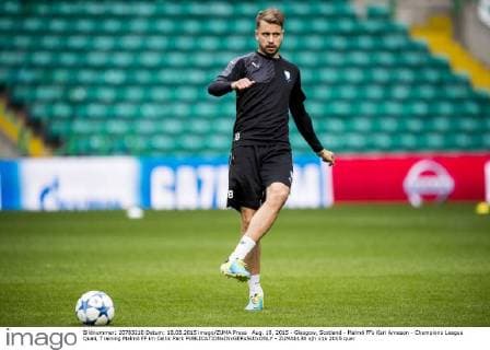 Aug. 18, 2015 - Glasgow, Scotland - Malmö FFs Kari Arnason - Champions League Quali, Training Malmö FF im Celtic Park - ZUMAb138