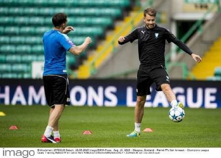 Aug. 18, 2015 - Glasgow, Scotland - Malmö FFs Kari Arnason - Champions League Quali, Training Malmö FF im Celtic Park - ZUMAb138