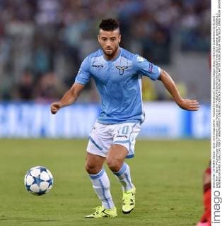Fussball International Champions League Saison 2015 2016 Qualifikation 18.08.2015 Lazio Rom - Bayer 04 Leverkusen Felipe Anderson (Lazio Rom) am Ball