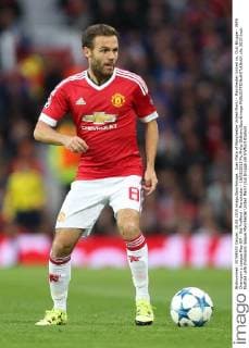 Juan Mata of Manchester United ManU - Manchester United vs. Club Brugge - UEFA Champion s League Play Off - Old Trafford - Manchester - 18 08 2015 Pic Philip Oldham SportImage EDITORIAL USE ONLY. No use with unauthorised audio, video, data, fixture lists, club league logos or live services. Online in-match use limited to 120 images, no video emulation. No use in betting, games or single club league player publications.