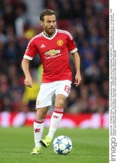 Juan Mata of Manchester United ManU - Manchester United vs. Club Brugge - UEFA Champion s League Play Off - Old Trafford - Manchester - 18 08 2015 Pic Philip Oldham SportImage EDITORIAL USE ONLY. No use with unauthorised audio, video, data, fixture lists, club league logos or live services. Online in-match use limited to 120 images, no video emulation. No use in betting, games or single club league player publications.