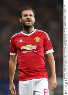 Juan Mata of Manchester United ManU - Manchester United vs. Club Brugge - UEFA Champion s League Play Off - Old Trafford - Manchester - 18 08 2015 Pic Philip Oldham SportImage EDITORIAL USE ONLY. No use with unauthorised audio, video, data, fixture lists, club league logos or live services. Online in-match use limited to 120 images, no video emulation. No use in betting, games or single club league player publications.