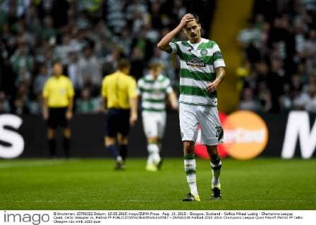 Aug. 19, 2015 - Glasgow, Scotland - Celtics Mikael Lustig - Champions League Quali, Celtic Glasgow vs. Malmö FF - ZUMAb138