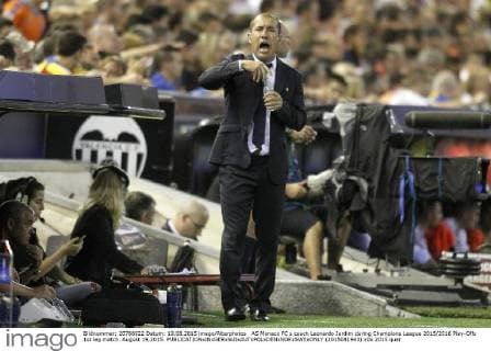AS Monaco FC s coach Leonardo Jardim during Champions League 2015 2016 Play-Offs 1st leg match. August 19,2015. (2015081943)