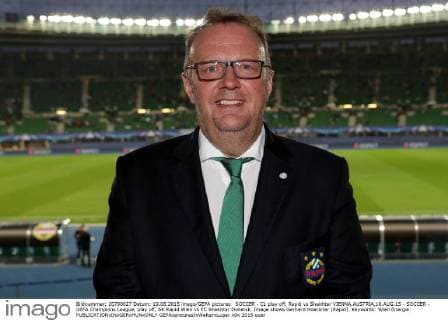SOCCER - CL play off, Rapid vs Shakhtar VIENNA,AUSTRIA,19.AUG.15 - SOCCER - UEFA Champions League, play off, SK Rapid Wien vs FC Shakhtar Donetsk. Image shows Gerhard Hoeckner (Rapid). Keywords: Wien Energie. GEPAxpictures xWalterxLuger