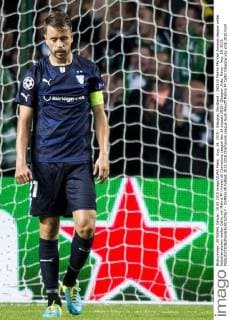 Aug. 19, 2015 - Glasgow, Skottland - 150819 Malmö FFs Kari Arnason deppar under fotbollsmatchen mellan Celtic och Malmö FF i kvalet till Champions League den 19 augusti 2015 i Glasgow..Foto: News - Aug. 19, 2015 - ZUMAb138