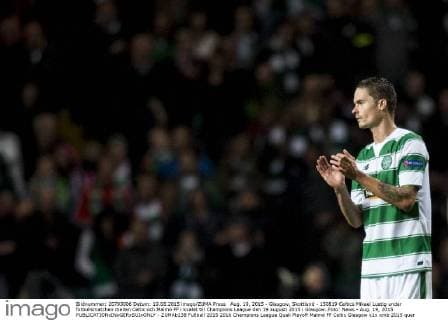 Aug. 19, 2015 - Glasgow, Skottland - 150819 Celtics Mikael Lustig under fotbollsmatchen mellan Celtic och Malmö FF i kvalet till Champions League den 19 augusti 2015 i Glasgow..Foto: News - Aug. 19, 2015 - ZUMAb138