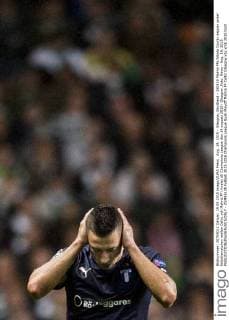 Aug. 19, 2015 - Glasgow, Skottland - 150819 Malmö FFs Nikola Djurjic deppar under fotbollsmatchen mellan Celtic och Malmö FF i kvalet till Champions League den 19 augusti 2015 i Glasgow..Foto: News - Aug. 19, 2015 - ZUMAb138