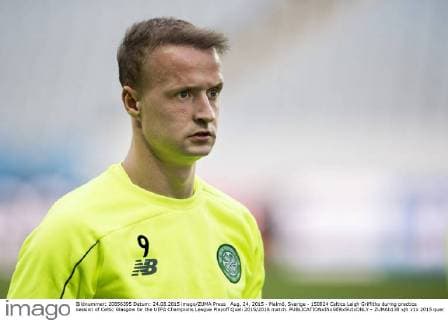 Aug. 24, 2015 - Malmö, Sverige - 150824 Celtics Leigh Griffiths during practice session of Celtic Glasgow for the UEFA Champions League Playoff Quali 2015 2016 match. - ZUMAb138