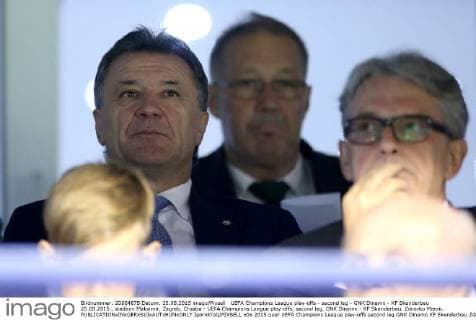 UEFA Champions League play-offs - second leg - GNK Dinamo - KF Skenderbeu 25.08.2015., stadium Maksimir, Zagreb, Croatia - UEFA Champions League play-offs, second leg, GNK Dinamo - KF Skenderbeu. Zdravko Mamic. IgorxKralj PIXSELL