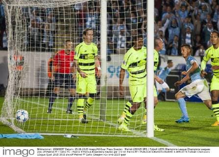 Malmö 150825 SPO Fotboll UEFA Champions League Champions Leagues play off Malmö FF - Celtic FC : Malmö 9 Markus Rosenberg Kapten gör 1-0 till Malmö FF - 4.04913776