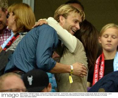 26.08.2015, xjhx, Fussball Champions League Quali, Bayer 04 Leverkusen - Lazio Rom, emspor, v.l. Simon Rolfes