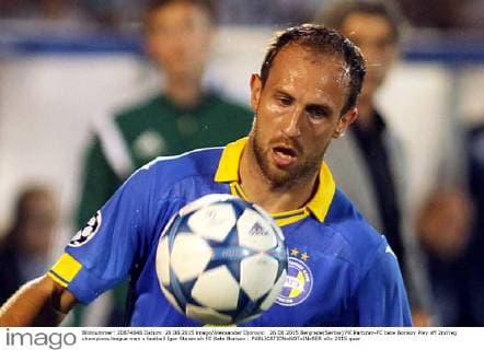 26.08.2015 Belgrade(Serbia) FK Partizan-FC bate Borisov Play off 2nd leg champions league men s football Igor Stasevich FC Bate Borisov :