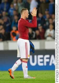 - BRUGGE, BELGIUM: Manchester s Wayne Rooney celebrates after winning a soccer game between Belgian first league team Club Brugge KV and British club Manchester United ManU FC in Brugge, Wednesday 26 August 2015, the return game of the play-offs of the UEFA Champions League competition. Manchester United won the first leg 3-1. KURTxDESPLENTER x04687730x