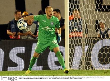 26.08.2015 Belgrade(Serbia) FK Partizan-FC Bate Borisov 2nd leg play off champions league men s football Sergei Chernik FC Bate Borisov :