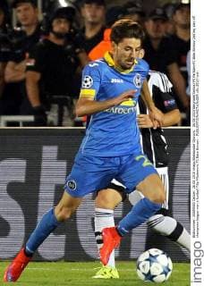 26.08.2015 Belgrade(Serbia) FK Partizan-FC Bate Borisov 2nd leg play off champions league men s football Filip Mladenovic FC Bate Borisov :