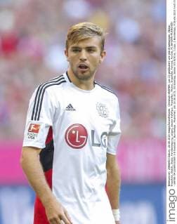 Christoph KRAMER, Lev 23 gestikuliert und gibt Anweisungen, Aktion, Einzelbild, Gestik, Geste, Handbewegung, zeigen, deuten Halbfigur, Freisteller , Aktion, Einzelbild, Portrait, Porträt, FC BAYERN MUENCHEN - BAYER 04 LEVERKUSEN 3-0 Fussball 1. Bundesliga , Muenchen, am 29.08.2015, 03.Spieltag, Saison 2015 2016, 1.Liga, 1.Bundesliga, FCB
