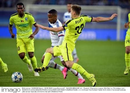 CLAUDIO BEAUVUE (ol) - Fussball, Champions League, KAA Gent vs. Olympique Lyon - 16 09 2015 AnthonyBIBARD FEP Panoramic