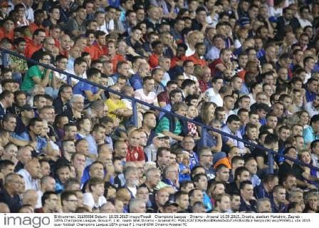 Champions League - Dinamo - Arsenal 16.09.2015.,Croatia, stadium Maksimir, Zagreb - UEFA Champions League, Group F, 1 st. roudn GNK Dinamo - Arsenal FC. SanjinxStrukic PIXSELL