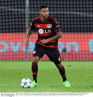 Championsleague: Bayer 04 Leverkusen - Bate Baryssau 16.09.2015. Jonathan Tah (LEV) in Aktion. HM