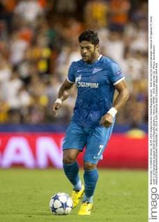 Hulk during the match between Valencia CF against FC Zenit, week 1 of Champions League 2015 16 in Mestalla stadium, Valencia, SPAIN - 2015 september 16. (Photo: Jose Breton)