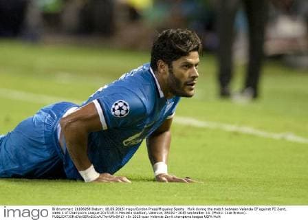 Hulk during the match between Valencia CF against FC Zenit, week 1 of Champions League 2015 16 in Mestalla stadium, Valencia, SPAIN - 2015 september 16. (Photo: Jose Breton).