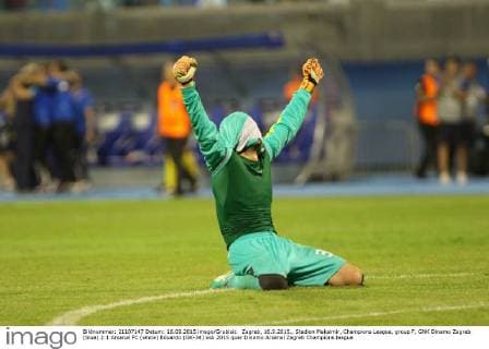Zagreb, 16.9.2015., Stadion Maksimir, Champions League, group F, GNK Dinamo Zagreb (blue) 2:1 Arsenal FC (white) Eduardo (GK-34)