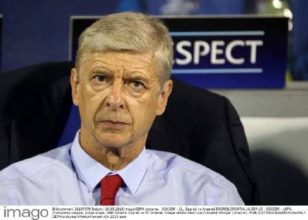 SOCCER - CL, Zagreb vs Arsenal ZAGREB,CROATIA,16.SEP.15 - SOCCER - UEFA Champions League, group stage, GNK Dinamo Zagreb vs FC Arsenal. Image shows head coach Arsene Wenger (Arsenal). GEPAxpictures xMaticxKlansek