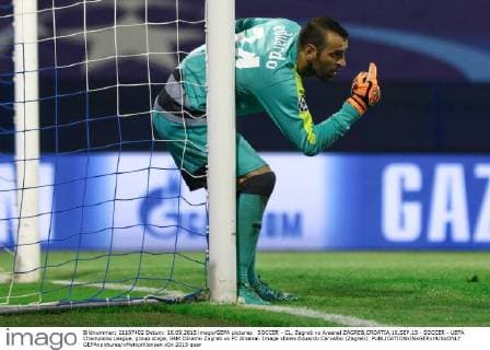 SOCCER - CL, Zagreb vs Arsenal ZAGREB,CROATIA,16.SEP.15 - SOCCER - UEFA Champions League, group stage, GNK Dinamo Zagreb vs FC Arsenal. Image shows Eduardo Carvalho (Zagreb). GEPAxpictures xMaticxKlansek