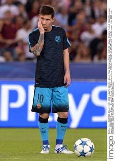 Lionel Messi Barcelona. Roma 16-09-2015 Stadio Olimpico Football Calcio Champions League 2015 2016 Group Stage - Group, AS Roma vs. FC Barcelona Barca AntoxBaldassarre